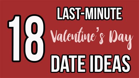 18 Unique Last Minute Valentines Day Date Ideas Youtube