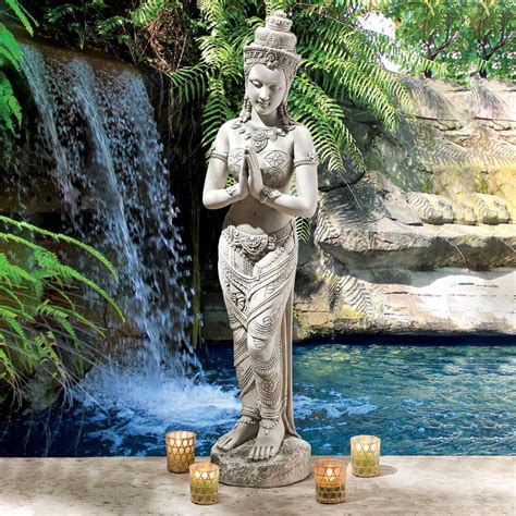 Design Toscano Thai Teppanom Beautiful Being Asian Decor Garden Statue