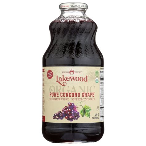 Lakewood Organic Concord Grape Juice 32 Oz
