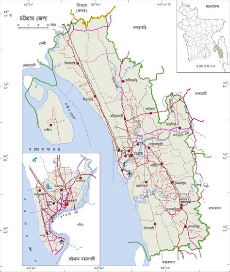 Bangladesh Map All Chittagong Map