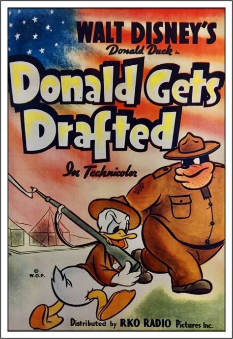 Donald Duck Donald Gets Drafted 1942 Disney Posters Classic