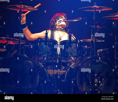 Drummer Eric Singer Performs With Kiss At The Hard Rock Live Arena In