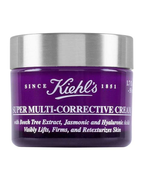 • kiehl's does not test any of its products or any of its ingredients on animals, nor ask others to test on our behalf, except when required by law. Kiehl's Since 1851 Super Multi-Corrective Cream, 1.7 oz ...