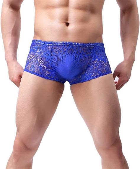 Haidean Men S Underwear Lace Boxer Boxer Casual Modern Shorts Underwear Shorts Briefs Solid