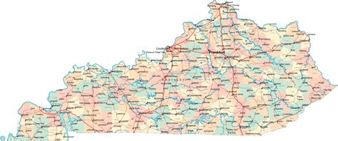 Kentucky Map Car Radio Gps