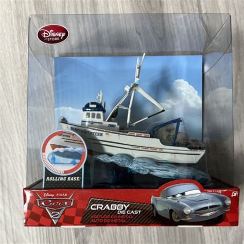 Disney Store Diecast Pixar Cars 2 Crabby The Boat Northwestern Captain