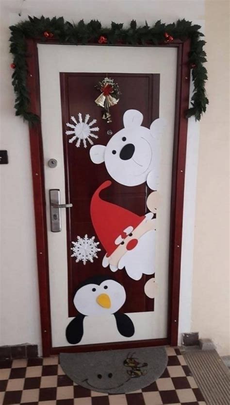 15 Manualidades navideñas para decorar tu puerta hermosamente