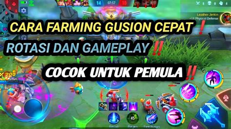 Cara Farming Gusion Cepat Rotasi Dan Gameplay Youtube