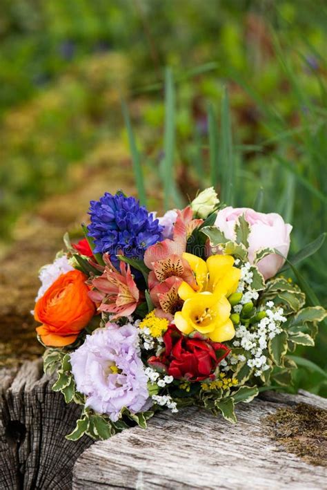 Colorful Spring Flower Bouquet Stock Image Image Of Colorful