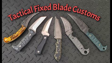 Tactical Fixed Blade Custom Knives Purpose Built Knives Youtube