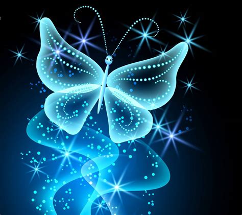 16 Neon Wallpaper Butterfly Background