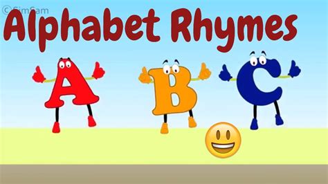 Alphabet Nursery Rhymes Abc Song For Kids Simsam Preschool Alphabet