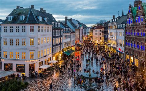 Beautiful Tourism In Copenhagen Denmark With Hotels And Restaurants