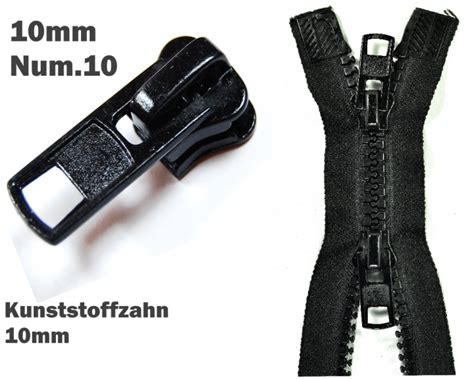 Die schieber müssen auf eine bestimmte weise eingefädelt werden. Zipper Accessoires - Zipper Num.10, 10mm: 1 St. Zipper ...
