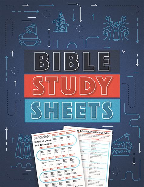 Bible Study Sheets — Teach Sunday School