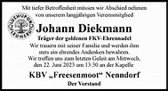 Traueranzeigen von Johann Diekmann | nordwest-trauer.de