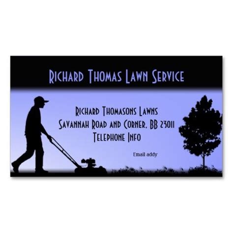 It is much quicker to try this method than to design a card from scratch. Lawn Mowing Service Business Card - Summer Job Idea for ...