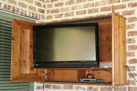 Best diy outdoor tv enclosure from we re on a roll we just added the tv cabinet build i. Interesting Outdoor TV Cabinet | Outdoor tv cabinet, Outdoor cabinet, Outdoor tv
