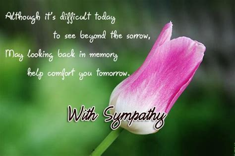 With Sympathy With Images Sympathy Messages Sympathy Quotes