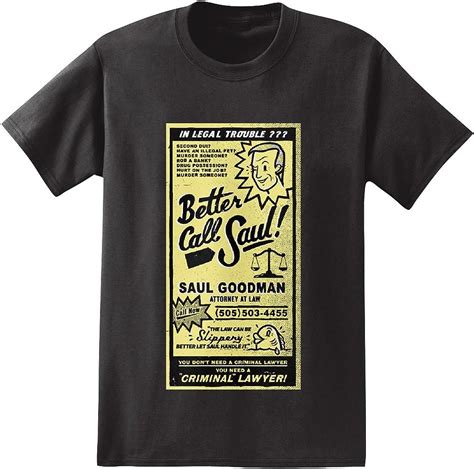 Better Call Saul Yellow Page Ad Adult T Shirt Medium