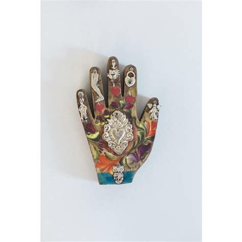Hand Painted Medium Mexican Folk Art Milagros Set Of 3 Chairish