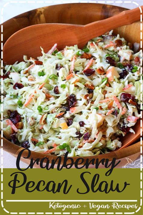 Drizzle the vinaigrette on top of the slaw, and toss until well coated. Cranberry Pecan Slaw - Healthy Little Peach
