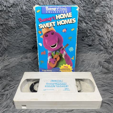 BARNEY FRIENDS COLLECTION Home Sweet Home VHS White Tape Lyons Sing Along Songs PicClick