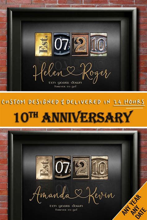 Best anniversary gift ideas in 2021 curated by gift experts. 10th Anniversary Gift Ideas Ten Years Wedding Anniversary ...