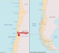 Santiago location on the Chile map - Ontheworldmap.com