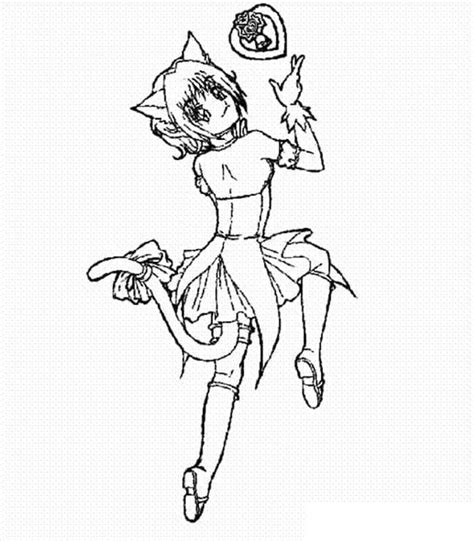 Lovely Tokyo Mew Mew Coloring Page Free Printable Coloring Pages For Kids