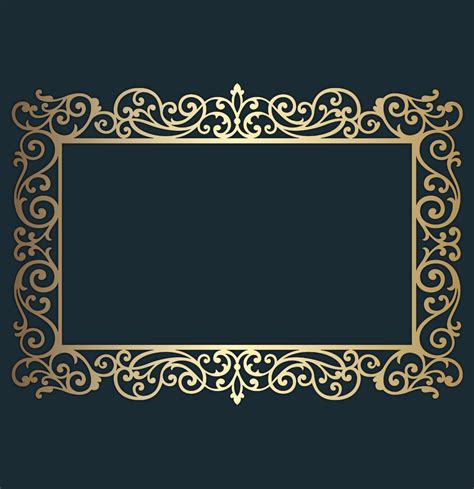 Ornamental Laser Cut Frame Template 5x7 Vector Dxf Svg Plt Etsy Singapore