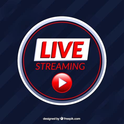 Free Vector Modern Live Streaming Icon With Flat Design