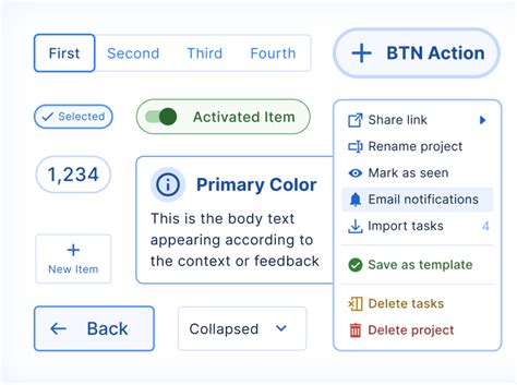 React Ui Kit Outlined Styled Components By Roman Kamushken For