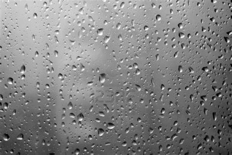 Wet Glass Window Rain Water Drop Textured Pattern Stock Photo