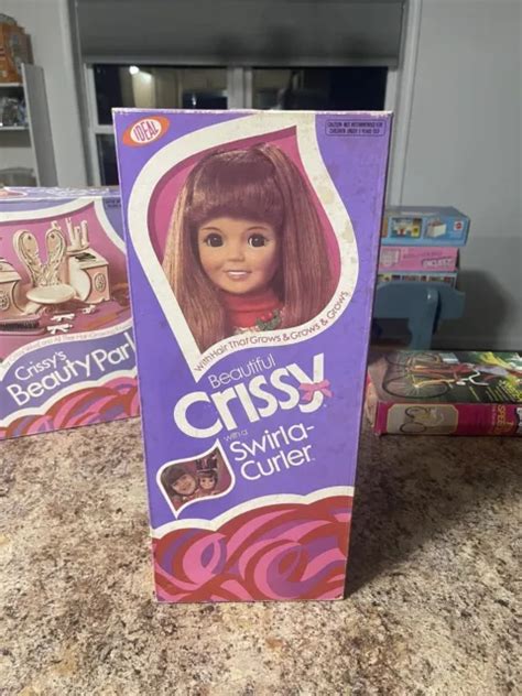 Vintage Ideal 1973 Crissy Swirla Curler Doll Woriginal Outfit Box