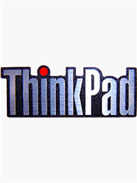 Thinkpad Logo Realistic Sticker For Sale By Nostalgio Redbubble