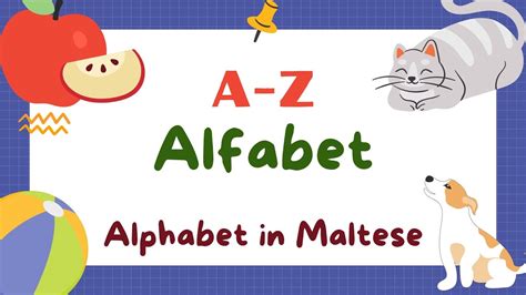 Alfabet Alphabet In Maltese Youtube