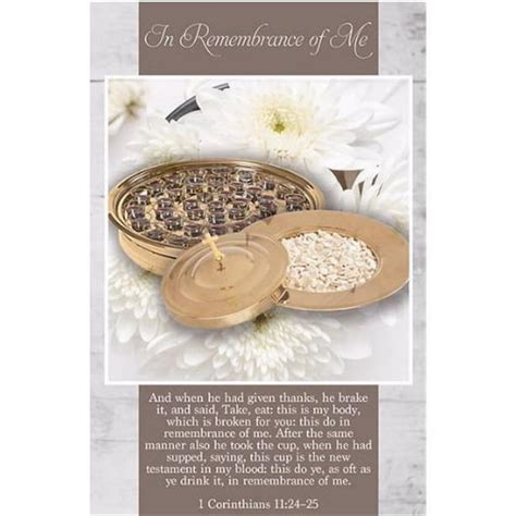 Bulletin Communion In Remembrance Of Me 1 Corinthians 1123 25 Kjv