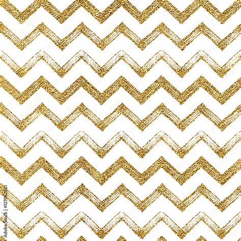 Gold Glitter Chevron Pattern