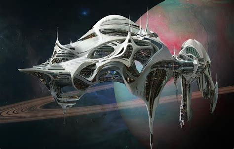 Concept Ships The Otherworldy Adventures Of Tyler Washburn Space Station By Dylan Cole Space