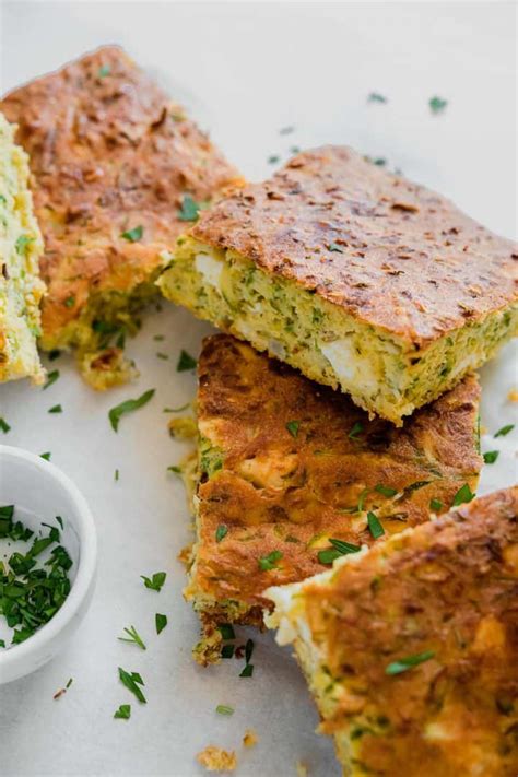 Crustless Zucchini Pie With Feta Gluten Free Real Greek Recipes