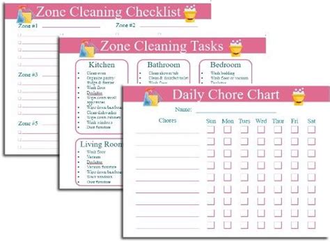 15 Chore Chart Printable For Kids Of All Ages Free Download Zone