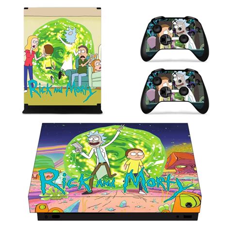 Rick And Morty Skin Sticker For Microsoft Xbox One X Console And 2