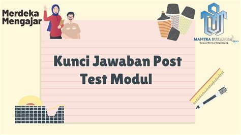 Kunci Jawaban Soal Post Test Modul Dimensi Kreatif Berikut Yang My Xxx Hot Girl