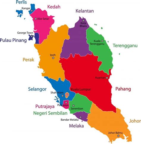 Malaysia On A Map Photos