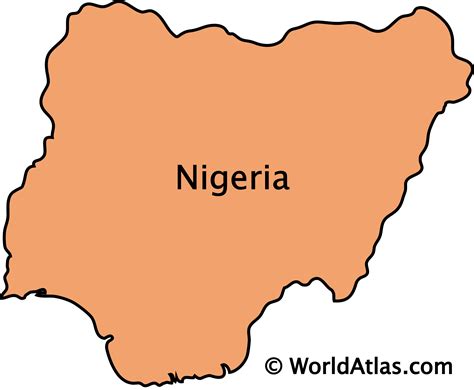 Picture Of The Map Of Nigeria States Of America Map