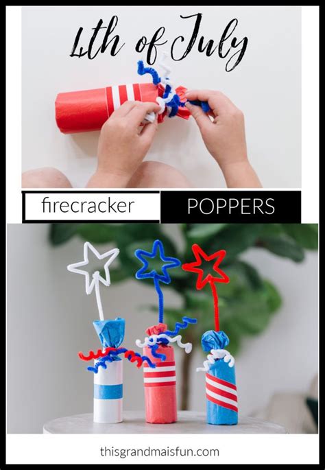 4th Of July Firecrackers 4th Of July Firecracker Easy Crafts For Kids