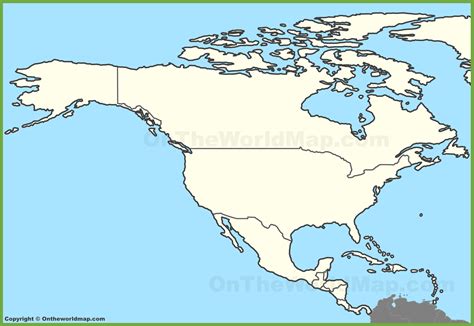 Map Of North America Blank Maps Database Source 116795 The Best Porn