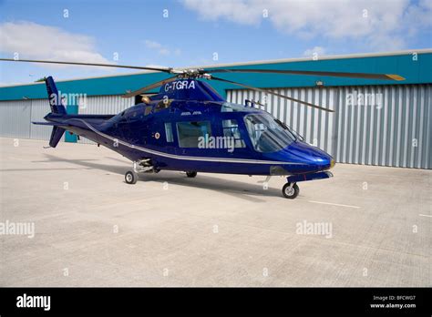Agustawestland A109a Private Use Helicopter Stock Photo Alamy