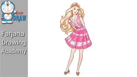 How To Draw A Barbie Step By Step Easy